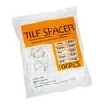 thumbnail image 4 of deevoka 2x100Pcs Tile Spacers Cross Tile Leveling System Spacer for Wall Floor Tiles, 4 of 9