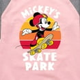 thumbnail image 3 of Mickey & Friends - Skater Mickey - Toddler And Youth Girls Raglan Graphic T-Shirt, 3 of 5