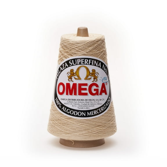 SUPERFINA NO.10 [240grs] by Omega - 100% Mercerized Cotton Yarn ideal for Fine Crochet - Color: 38 - Linen 605