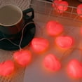 thumbnail image 4 of YIMWNYI Red Heart LED String Lights – Decorative Light String for Valentine's Day, Birthday, Proposal, Romantic Room Decoration, USB Powered, Plastic Heart Shaped Lights, 4 of 6