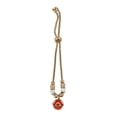 thumbnail image 1 of Pulsera con colgante de corazón de oro, exquisita y elegante pulsera personalizada de acero de titanio para mujer, 1 of 15