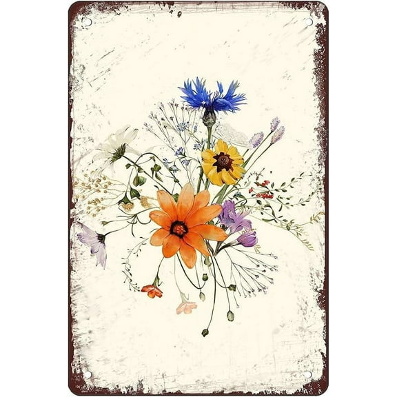 Sparrows Tin Sign Retro Poster Bird Vintage Room Iron Painting Metal Signs For Farmhouse Home Kitchen Bathroom Man Cave Decor Cafe Garage Coffe Bar Wall Decor 8x12 Inch