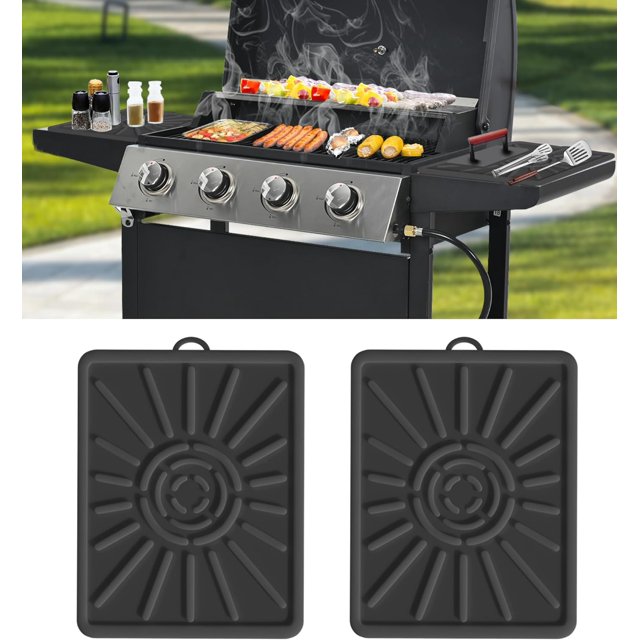 Alfombrilla de Silicona para Herramientas de Plancha Liling Alfombrilla Antideslizante para Parrilla Negra