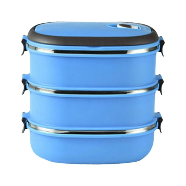MOQIN Boîte à Lunch pour Adultes - Boîte à Lunch en Acier Inoxydable Chauffe-Nourriture - Boîte Bento Réutilisable Chauffe-Nourriture pour Chauffer la Nourriture - Boîte à Lunch Bento pour Bureau pour Hommes Femmes