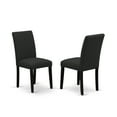 thumbnail image 6 of East West Furniture Hartland 5-piece Wood Dining Set in Wire Brush Black, 6 of 9