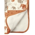 thumbnail image 4 of Modern Moments by Gerber Baby & Toddler Boy Super Soft Patchwork Blanket, Beige Safari, 4 of 7