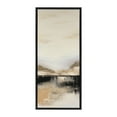 thumbnail image 3 of Kate and Laurel Sylvie Peaceful Landscape II Framed Canvas Wall Art by Amy Lighthall, 18x40 Black, Modern Abstract Landscape Art for Wall, 3 of 7
