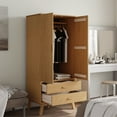thumbnail image 4 of vidaXL Wardrobe OLDEN Brown 30.1"x20.9"x67.7" Solid Wood Pine, 4 of 4
