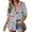 4606-Floral Blue, variant on TIYOMI Plus Size Striped Shirts For Women Short Sleeve Blue Stripe Blouses Work Button Down Shirts Loose Fit Shirts Summer Loose Fit Tops XL 14W 16W