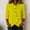 Yellow, variant on Summer Sales Womens Summer Tops Asymmetrical Placket Collar Linen‑Blend Button Casual Blouse Oversized Tshirts for Women