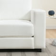 thumbnail image 3 of Hassch 39"W Oversized Accent Chair with Wide Armrest and Solid Wood Legs, Chenille Fabric Upholstered Lounge Chair in Ivory, 350lbs Weight Capacity, 3 of 7
