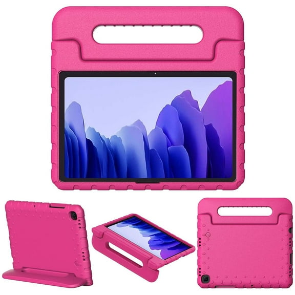Golden Sheeps Kid Friendly Case Compatible for Samsung Galaxy Tab A7 Lite 8.7 inch 2021 (SM-T220 / T225) Shockproof Ultra Light Weight Convertible Handle Stand Cover (Rose)