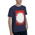 thumbnail image 2 of Bingfone Winter Christmas Snowflake Men'S Loose Fit Short-Sleeve Pocket T-Shirt, 2 of 7
