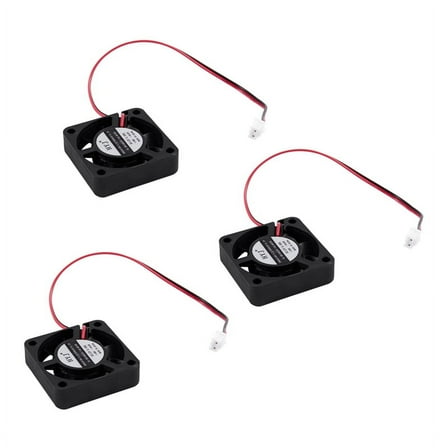 3X DC 12V 0.1A 2 Pin PC Case CPU Cooler Cooling Fan 40mm x 40mm x 10mm