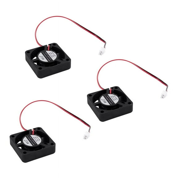 3X DC 12V 0.1A 2 Pin PC Case CPU Cooler Cooling Fan 40mm x 40mm x 10mm