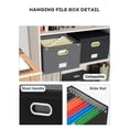 thumbnail image 3 of Caja organizadora de archivos Oterri grande para colgar con bolsillo de malla, 38 x 33 x 28 cm, 3 of 8
