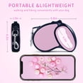 thumbnail image 2 of Retractable Dog Leash,[Strong Nylon Tape][One-Handed One Button Lock] for Small Medium Dogs and Cats,16ft Pet Walking Leash with 360°Tangle-Free Design,Anti-Slip Handle,Gift Package (Pink), 2 of 6