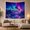 Frozen Aurora, variant on Aurora Borealis Over Snowy Mountains and Forest, Serene Digital Art for Nature Lovers, Northern Lights Wall Art Christmas Gift Tapestry Wall Hanging for Bedroom and Living Room