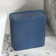 thumbnail image 4 of Bathroom Trash Can with Popup Lid, Press Lid Garbage Bin for Toilet, Office, Bedroom, and Living Room, Compact Design for Space-Saving Storage, 4 of 6