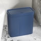 thumbnail image 4 of Almacenamiento y organización de la cocina, bote de basura para baño con tapa, bote de basura con tapa a presión, cesto de basura de plástico con tapa emergente para inodoro, oficina, dormitorio, sala, 4 of 6