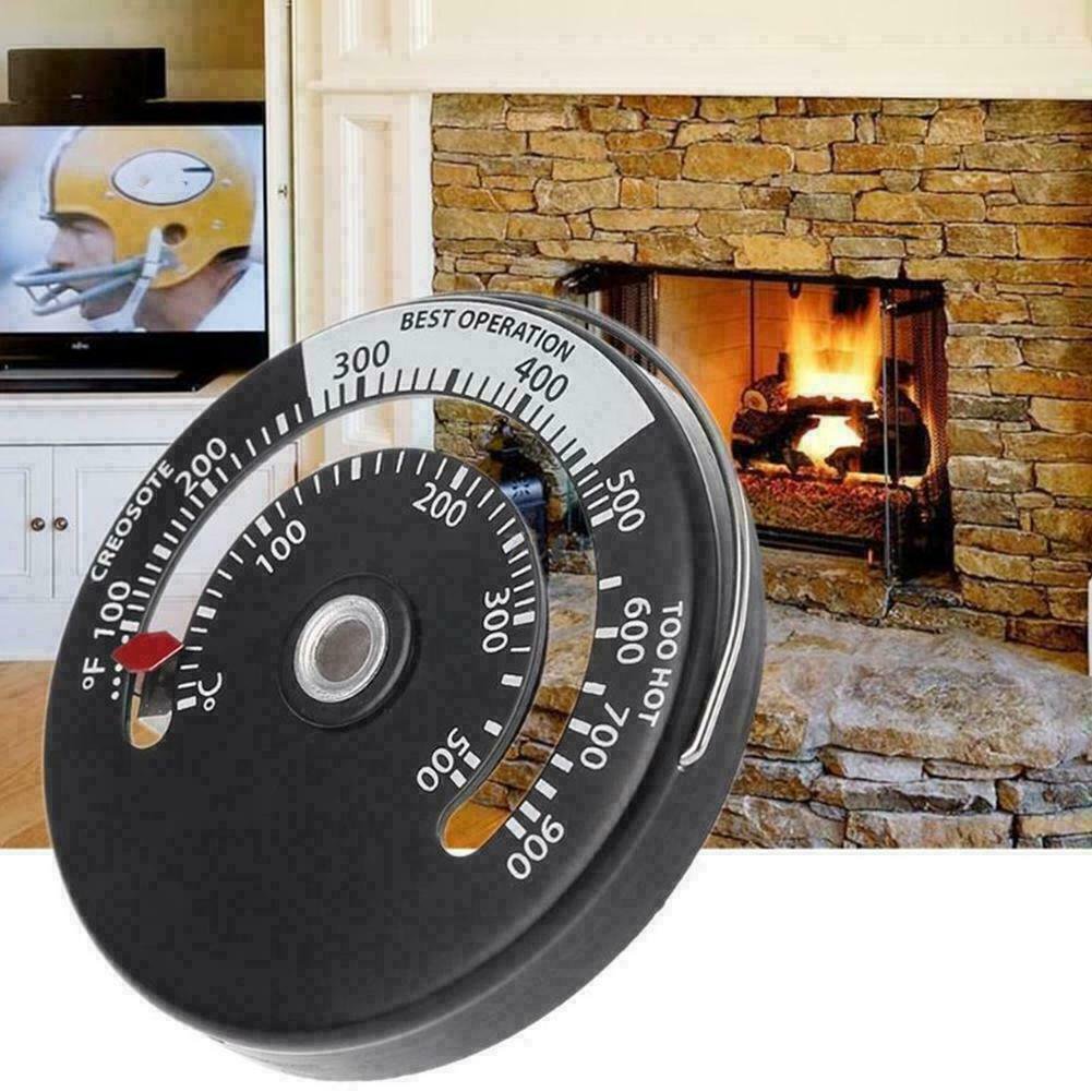 Magnetic Stove Log Burner Thermometer Fireplace Temperature Monitor Gauge  for Flue Pipe Wood Burner - Walmart.com