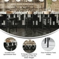thumbnail image 4 of Flash Furniture Wright 31.875"H Square Full Back Restaurant Dining Barstool, Natural/Black (Set of 2), 4 of 13