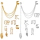 thumbnail image 1 of 14 piezas de aretes pequeños de aleación con diseño delicado y elegantes para mujer, 1 of 1
