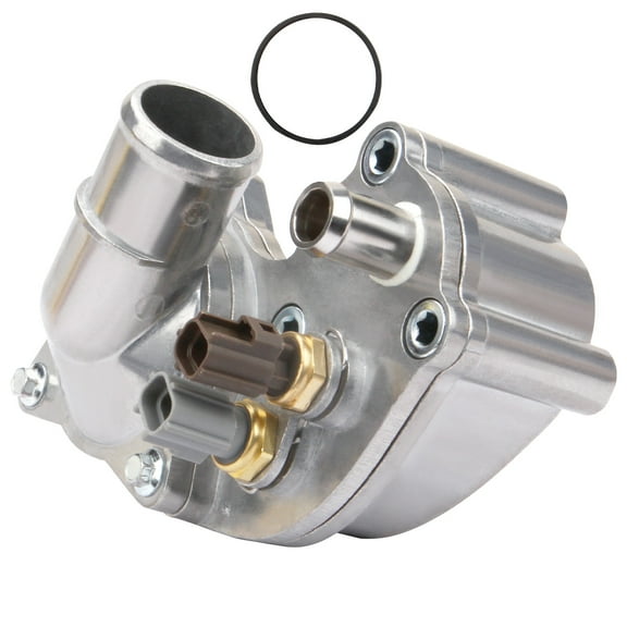 MITZONE Engine Coolant Thermostat Housing Assembly Compatible with 2001-2011 Ford Ranger 2000-2005 Ford Explorer Sport Trac 2001-2008 Mazda B4000 2000-2001 Mercury Mountaineer 4.0L V6