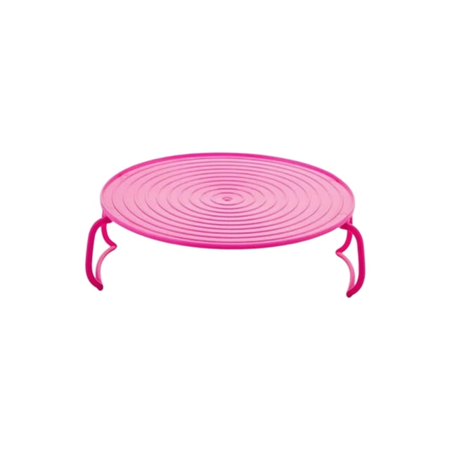 Wosthever Bandeja térmica aislante multifunción de ABS, rejilla para cocinar al vapor en microondas, solución de almacenamiento para una Cocina y Comedor rosa