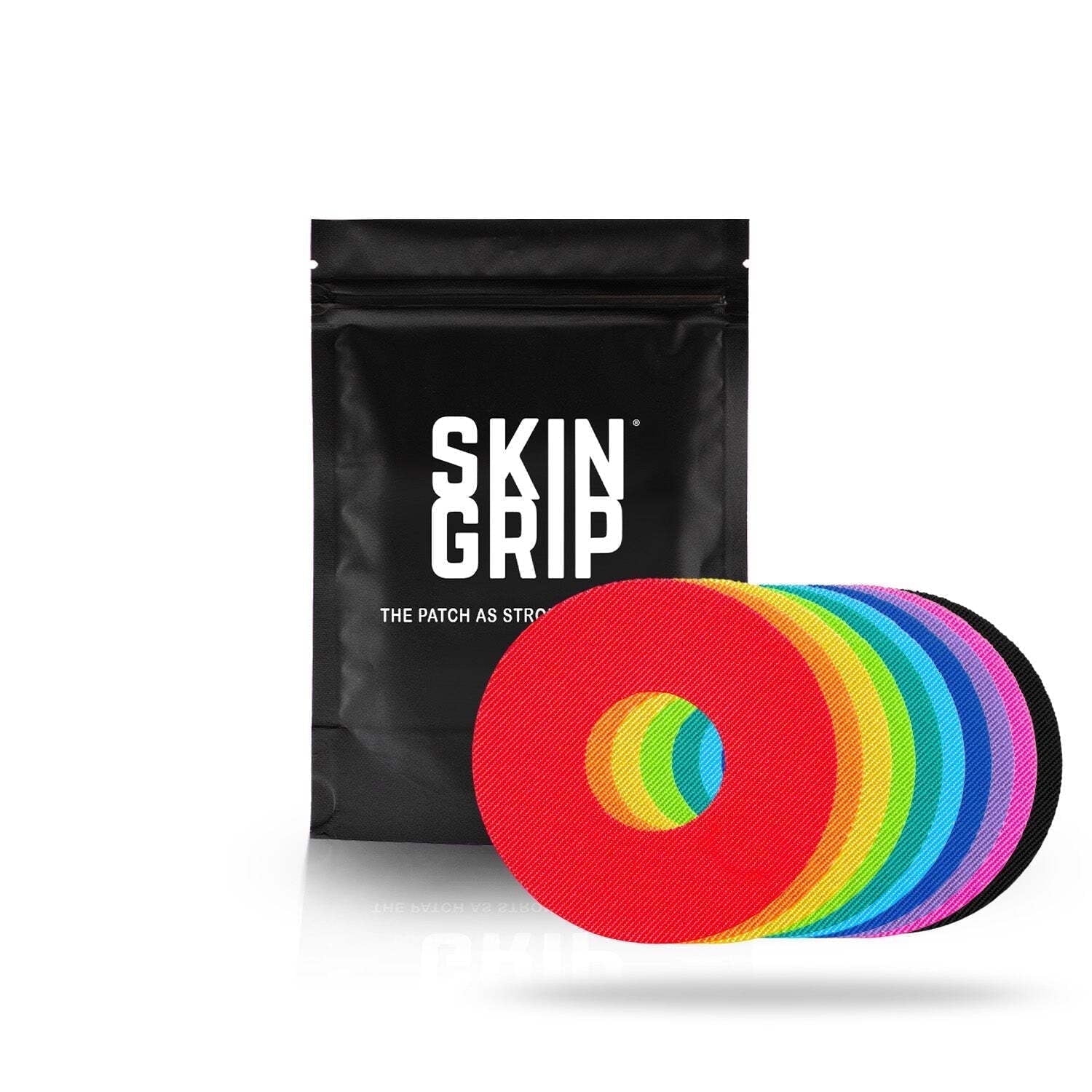 Skin Grip Adhesive Patches For Freestyle Libre 1, 2 & Lingo (Not For Libre 3), Pre-Cut Adhesive Patches For Infusion Sets, 10-15 Day Hold, Multicolor