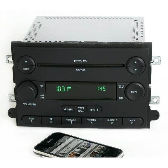 Restored Ford 2007 Fusion Milan AM FM 6 Disc CD Radio w Bluetooth Music 7E5T-18C815-AE (Refurbished)