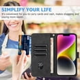 thumbnail image 2 of Compatible with iPhone 13 Pro Max Wallet Case with Card Holder, Luxury Leather Case with Magnetic Detachable Phone case for Women Men, Durable Shockproof Protective Cover - Black, 2 of 10
