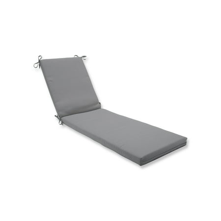 Pillow Perfect Outdoor Indoor Tweed Gray Chaise Lounge Cushion Pillow Perfect Outdoor Indoor Tweed Gray Chaise Lounge Cushion 80x23x3