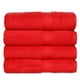 thumbnail image 1 of Juego de toallas de baño Casa Lino rojo 100% algodón, 4 piezas, 54 x 27 cm, 1 of 7