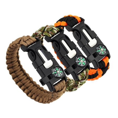 5-in-1 Survival Bracelet (2-Pack) (Best Survival Bracelet Weave)