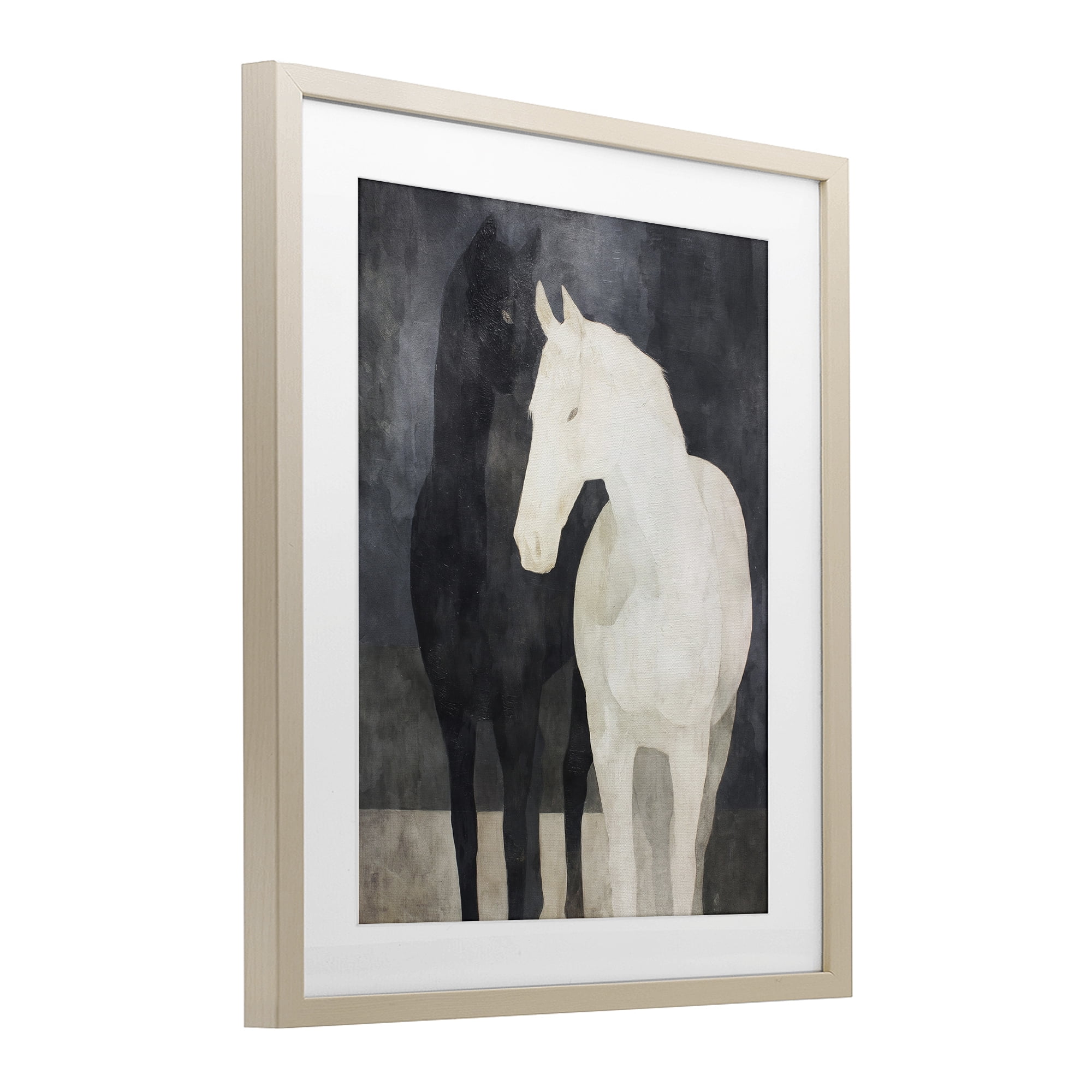 Stupell Industries Equine Twins Of Wind Birch Framed Print Under Glass, design by Svetlana Aleynikova