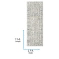 thumbnail image 3 of Livabliss Area Rugs for Living Room, 3x7 Beckham Traditional Medium Gray Runner Rug, Bedroom Dining Room Home Decor Stain Resistant Carpet (2'7" x 7'3" Runner), 3 of 5