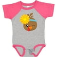 thumbnail image 3 of Inktastic Thanksgiving Turkey, Turkey With Sunflower Boys or Girls Baby Bodysuit, 3 of 5