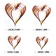 thumbnail image 3 of 4 unids/set papel tridimensional en forma de corazón decoración colgante para el Día de San Valentín boda celebración ceremonia cumpleaños fiesta, 3 of 8
