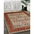 thumbnail image 2 of Ahgly Company Indoor Rectangle Mid-Century Modern Red Oriental Area Rugs, 7' x 10', 2 of 6