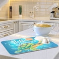 thumbnail image 6 of Hello Summer Turtle Dish Drying Mat 16x18 Absorbent Microfiber Draining Rack Pad for Kitchen Counter Sink, 6 of 8
