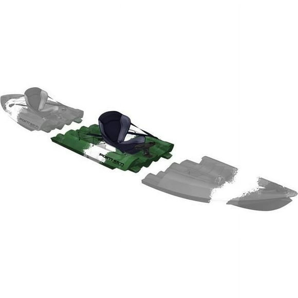 Tequila GTX Angler Modular Kayak Mid Section - Green Camo
