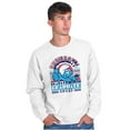 thumbnail image 5 of Retro Smurf University Graduate Sweatshirt for Men or Women Brisco Brands S, 5 of 6