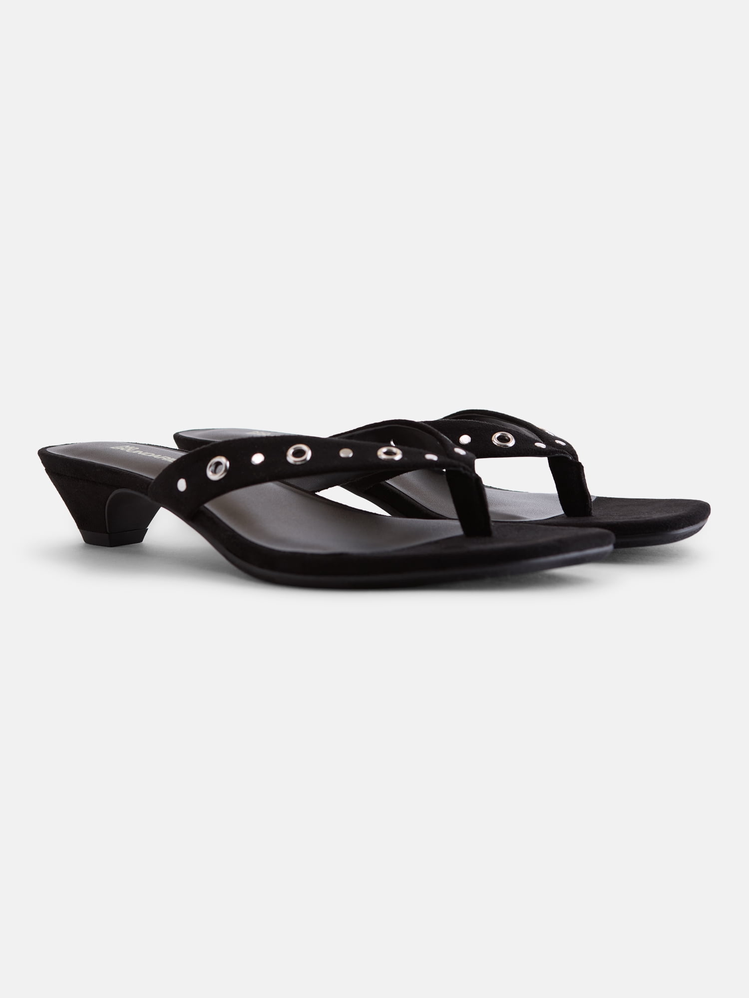 No Boundaries Women's Cone Heel Thong Sandals