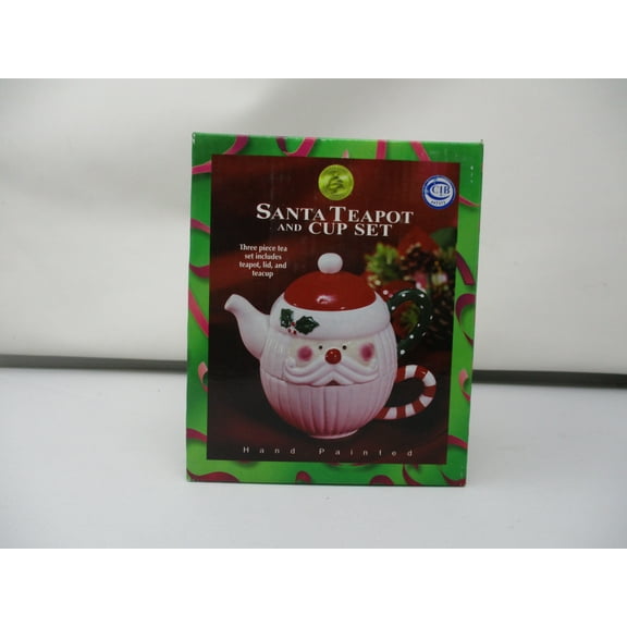 J.S.N.Y Santa Teapot and Cup Set