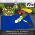 thumbnail image 3 of Cut N' Funnel Color Coded Flexible Plastic Cutting Board Mats 4 Pack 15" by 11.5", 3 of 7