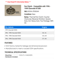 thumbnail image 2 of Fan Clutch - Compatible with 1996 - 1999 Chevy K1500 1997 1998, 2 of 2