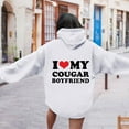 thumbnail image 2 of VBARHMQRT Cute Hoodie Women Long Sleeve Letter Graphic Printed Hoodie Pullover Sweatshirts Drawstring Sweatshirts Top Blouse, 2 of 5