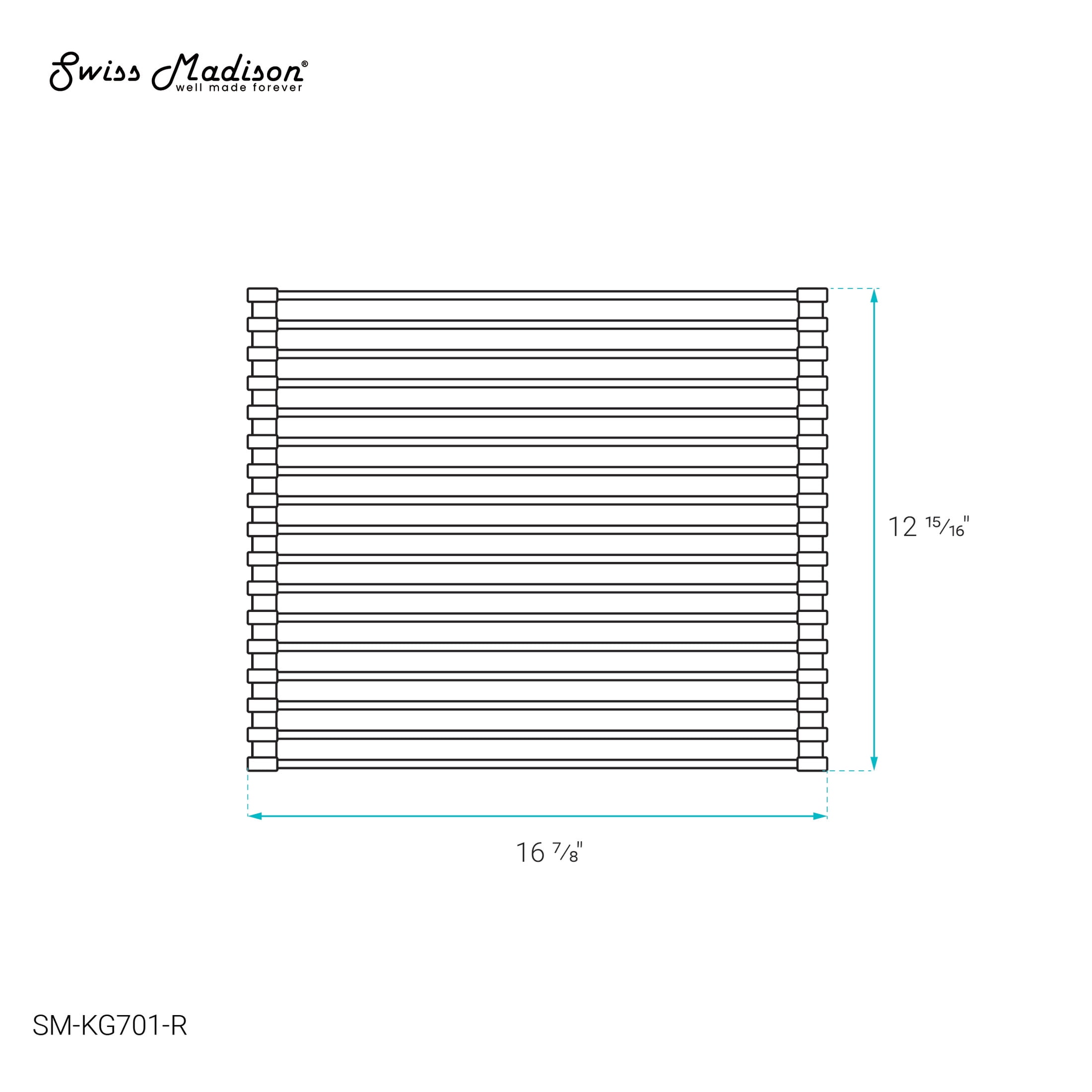 17" x 13" Kitchen Sink Grid, Red