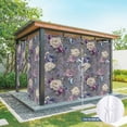 thumbnail image 6 of Outdoor Curtains for Patio Waterproof, Spring Flowers Outdoor Privacy Panels Grommet, Farmhouse Retro Botanical Purple Blue Floral Blackout Outside Curtains for Porch/Cabana 54"x84", 2 Panels, 6 of 8